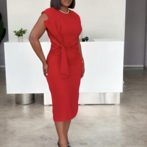 Red Detailed Note Dresses